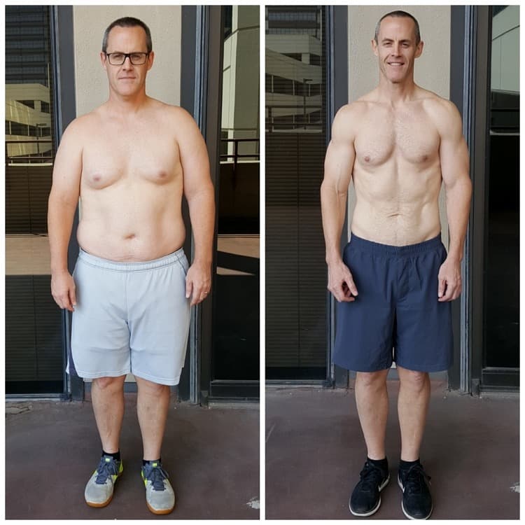 Before-and-after weight loss result from a Reta1 member (photo 13)