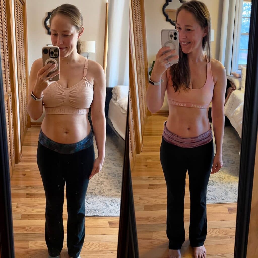 Before-and-after weight loss result from a Reta1 member (photo 15)